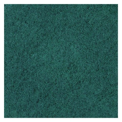 Picture of Heavy-Duty Scrubbing Floor Pads, 13" Diameter, Green, 5/Carton