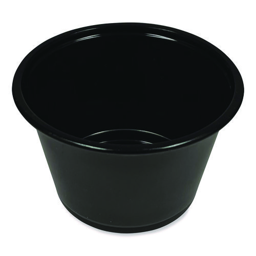 Picture of Souffle/Portion Cups, 4 oz, Black, 2,500/Carton