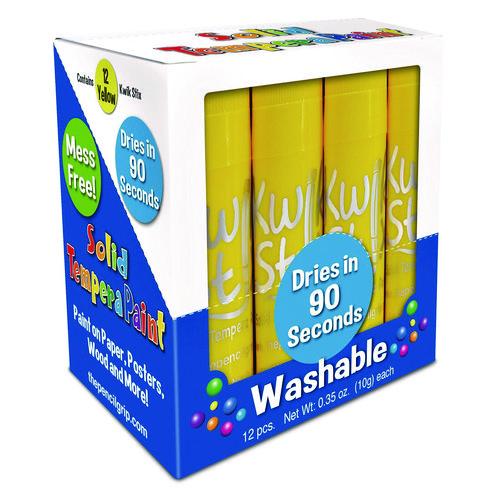 Picture of Kwik Stix Single Color Pack, 0.7" x 3.5", Yellow, 12/Pack, 12 Packs/Carton