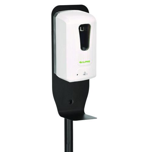 Picture of Automatic Foam Hand Sanitizer/Soap Dispenser with Floor Stand, 40 oz, 4.48 x 6 x 45, White