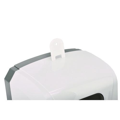 Picture of Automatic Foam Hand Sanitizer/Soap Dispenser with Floor Stand, 40 oz, 4.48 x 6 x 45, White