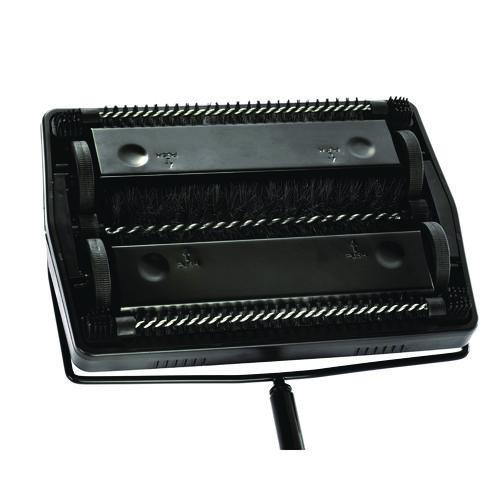 Picture of Manual Triple Brush Carpet and Floor Sweeper, 42.5" Handle, Black