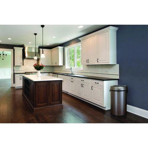 Picture of 17 Gallon Stainless Steel Heavy-Gauge Brushed Open Top Commercial Trash Can