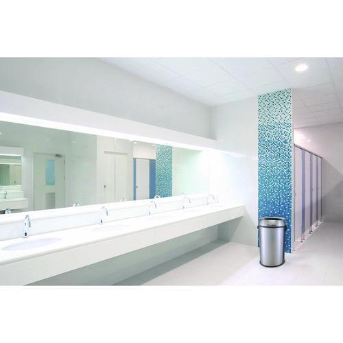 Picture of 17 Gallon Stainless Steel Heavy-Gauge Brushed Open Top Commercial Trash Can