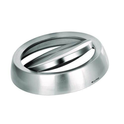 Picture of 17 Gallon Stainless Steel Commercial Trash Can with Swing Lid