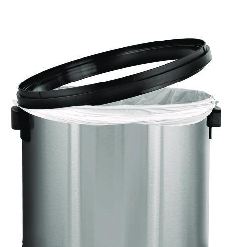 Picture of 17 Gallon Stainless Steel Commercial Trash Can with Swing Lid