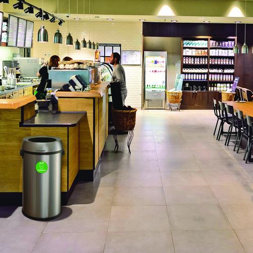 Picture of 17 Gallon Stainless Steel Open Top Compost Station