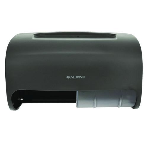 Picture of Side-by-Side Double Roll Toilet Tissue Dispenser, 6.3 x 6.3 x 10.3, Gray