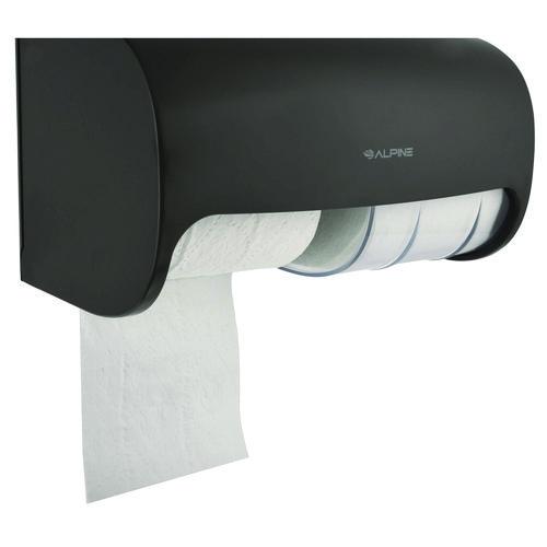 Picture of Side-by-Side Double Roll Toilet Tissue Dispenser, 6.3 x 6.3 x 10.3, Gray