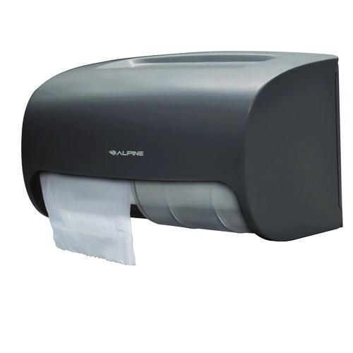 Picture of Side-by-Side Double Roll Toilet Tissue Dispenser, 6.3 x 6.3 x 10.3, Gray