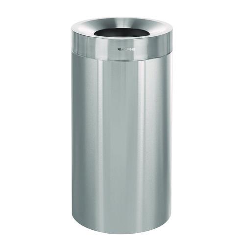 Picture of 27 Gallon Stainless Steel Commercial Indoor Trash Can, Brushed Stainless Steel