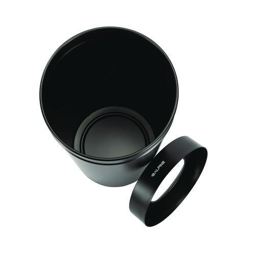Picture of 27 Gallon Stainless Steel Commercial Indoor Trash Can, Black