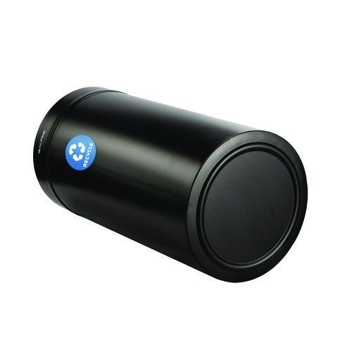 Picture of 27 Gallon Stainless Steel Recycling Can, Black