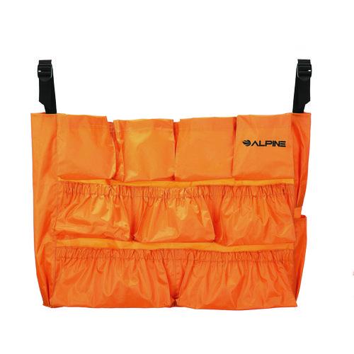 Picture of 12-Pocket Trash Can Caddy Bag, 12 Compartments, Orange