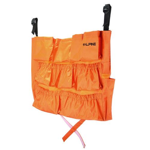 Picture of 12-Pocket Trash Can Caddy Bag, 12 Compartments, Orange