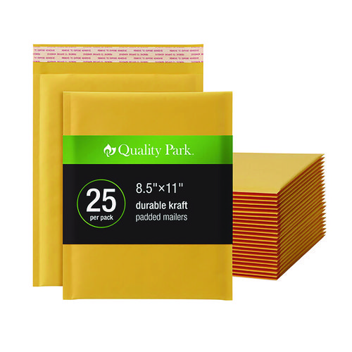 Kraft+Bubble+Mailers%2C+Barrier+Bubble+Cushion%2C+Redi-Seal+Adhesive+Closure%2C+8.25+x+11%2C+Brown+Kraft%2C+25%2FPack