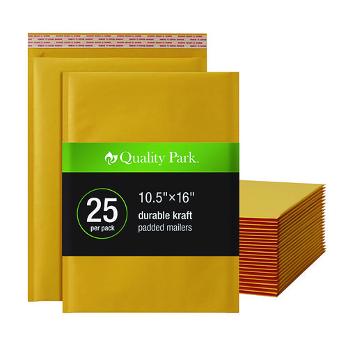 Kraft+Bubble+Mailers%2C+Barrier+Bubble+Cushion%2C+Redi-Seal+Adhesive+Closure%2C+10.5+x+15%2C+Brown+Kraft%2C+25%2FPack