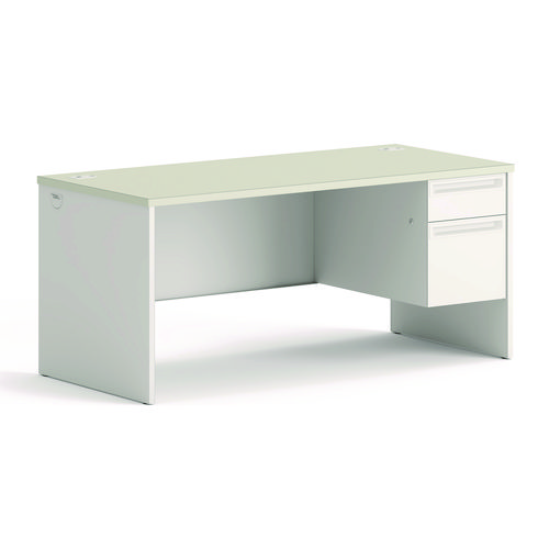 Picture of 38000 Series Right Pedestal Desk, 66" x 30" x 30", Light Gray/Silver