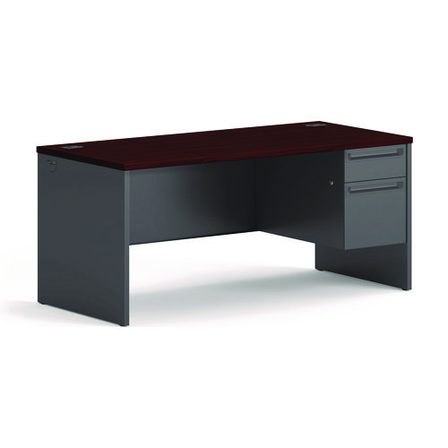 38000+Series+Right+Pedestal+Desk%2C+66%26quot%3B+X+30%26quot%3B+X+29.5%26quot%3B%2C+Mahogany%2Fcharcoal