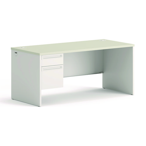 Picture of 38000 Series Left Pedestal Desk, 66" x 30" x 30", Light Gray/Silver