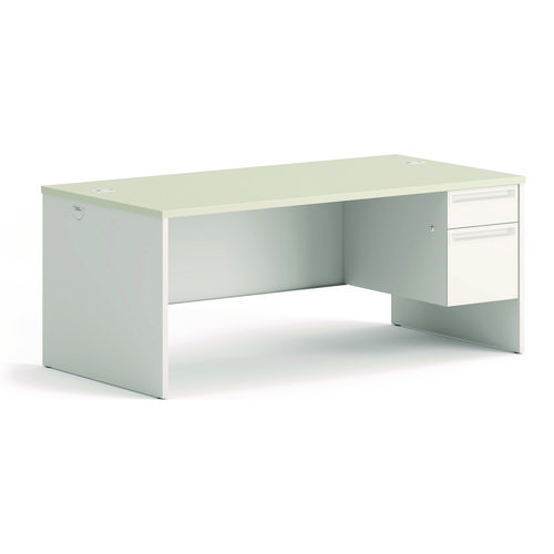 Picture of 38000 Series Right Pedestal Desk, 72" x 36" x 30", Light Gray/Silver