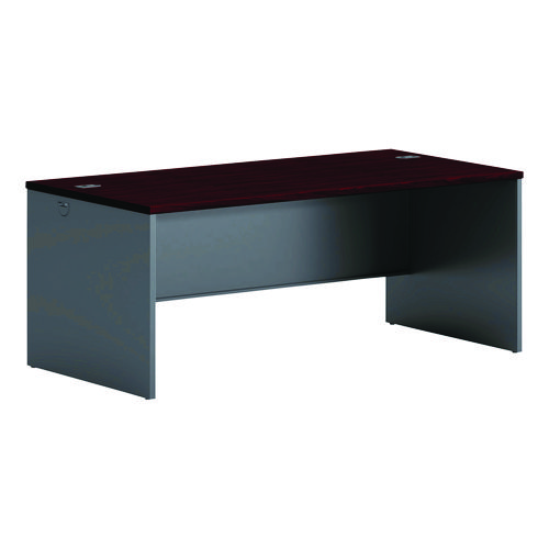 Picture of 38000 Series Desk Shell, 72" x 36" x 29.5", Mahogany/Charcoal