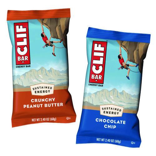 Picture of Energy Bar, Chocolate Chip/Crunchy Peanut Butter, 2.4 oz, 20/Box