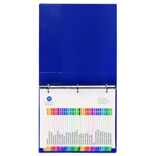 Picture of Customizable Table of Contents Ready Index Multicolor Dividers, 31-Tab, 1 to 31, 11 x 8.5, White, 6 Sets