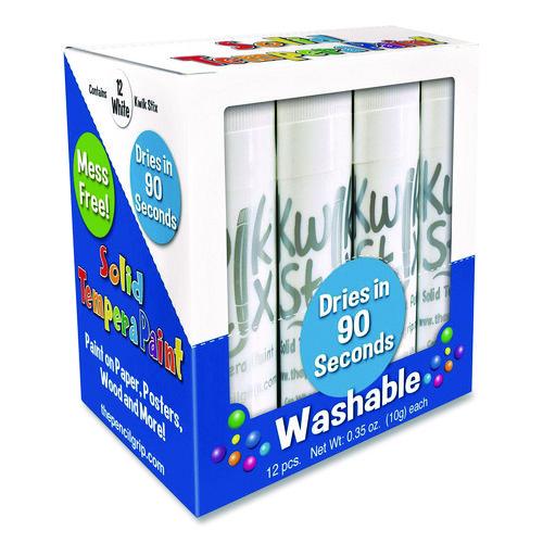 Picture of Kwik Stix Single Color Pack, 0.7" x 3.5", White, 12/Pack, 12 Packs/Carton