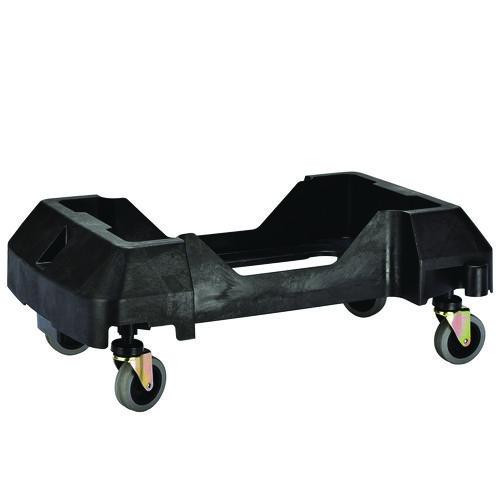 Picture of Rectangular Trash Can Dolly, 200 lb Capacity, 8.2 x 24.4 x 15.7, Black