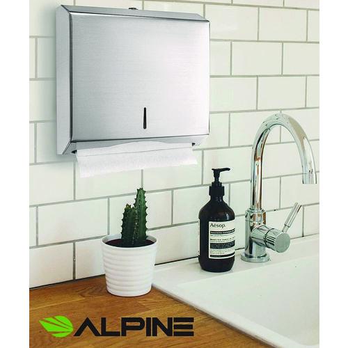 Picture of Horizontal C-Fold/Multi-Fold Paper Towel Dispenser, 10.2 x 4 x 11.2, Brushed Nickel