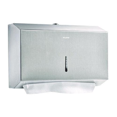 Picture of Horizontal C-Fold/Multi-Fold Paper Towel Dispenser, 7.08 x 3.93 x 10.82, Brushed Nickel