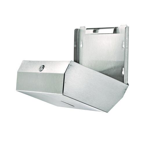 Picture of Horizontal C-Fold/Multi-Fold Paper Towel Dispenser, 7.08 x 3.93 x 10.82, Brushed Nickel