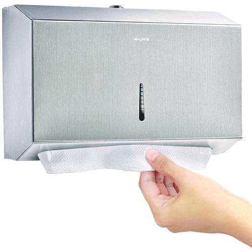 Picture of Horizontal C-Fold/Multi-Fold Paper Towel Dispenser, 7.08 x 3.93 x 10.82, Brushed Nickel