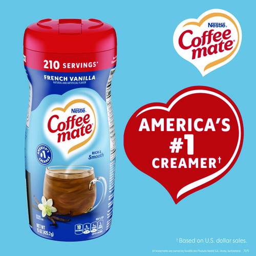 Picture of French Vanilla Creamer Powder, 15oz Plastic Bottle