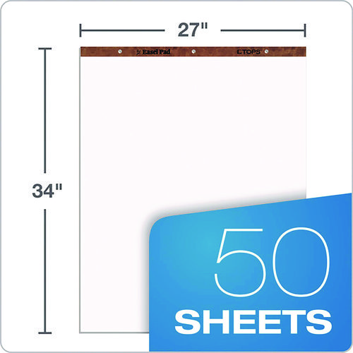 Picture of Easel Pads, Unruled, 27 x 34, White, 50 Sheets, 2/Carton