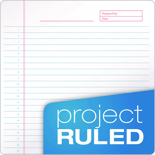 Picture of Docket Gold Planner Pad, Project-Management Format, Medium/College Rule, Black Cover, 70 White 8.5 x 11.75 Sheets