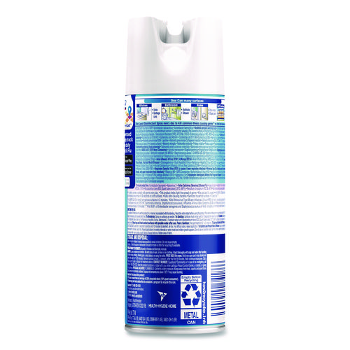 Picture of Disinfectant Spray, Crisp Linen Scent, 12.5 oz Aerosol Spray, 12/Carton