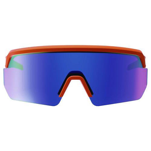 Picture of Skullerz AEGIR-AFASPM Anti-Scratch and Enhanced Anti-Fog Safety Glasses, Orange Frame, Blue Mirror Polycarb Lens