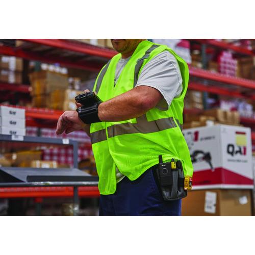 Picture of GloWear 8205HL-ECO Class 2 Recycled Hi-Vis Vest, Mesh, Polyester, 4X-Large/5X-Large, Lime