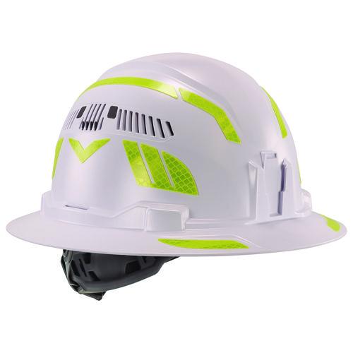 Picture of Skullerz 8961 Reflective Hard Hat and Safety Helmet Sticker Kit, 18 Assorted Stickers, Yellow