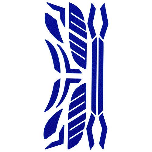 Picture of Skullerz 8961 Reflective Hard Hat and Safety Helmet Sticker Kit, 18 Assorted Stickers, Blue