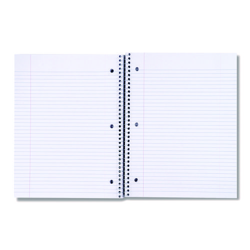 Picture of Wirebound Notebook, 3-Subject, Medium/College Rule, Black Cover, (120) 11 x 8.5 Sheets