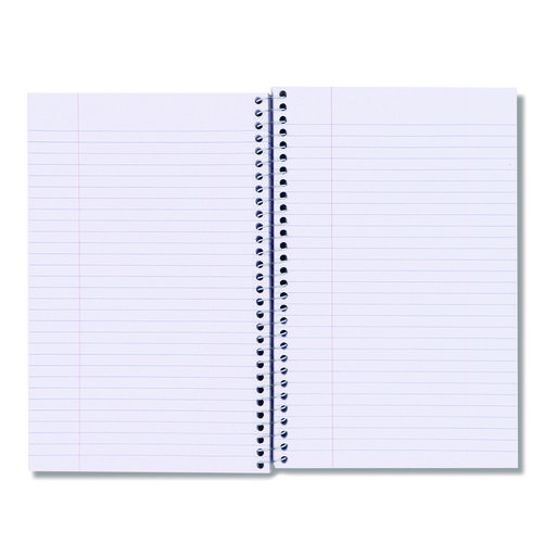 Picture of Wirebound Notebook, 3-Subject, Medium/College Rule, Black Cover, (120) 9.5 x 6 Sheets