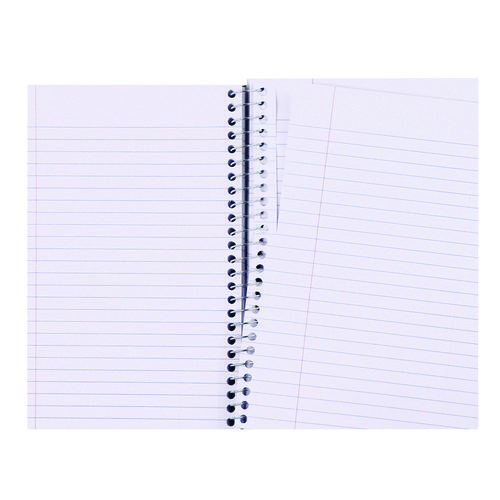 Picture of Wirebound Notebook, 3-Subject, Medium/College Rule, Black Cover, (120) 9.5 x 6 Sheets