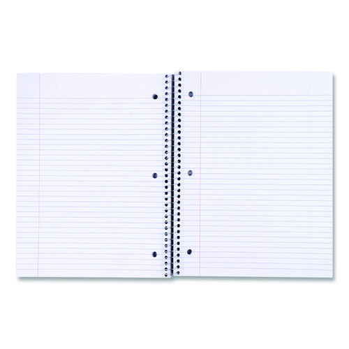 Picture of Wirebound Notebook, 5-Subject, Medium/College Rule, Black Cover, (200) 11 x 8.5 Sheets