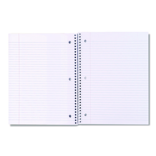 Picture of Wirebound Notebook, 1-Subject, Medium/College Rule, Black Cover, (70) 10.5 x 8 Sheets