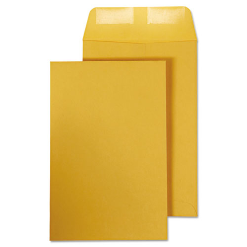 Picture of Catalog Envelope, 28 lb Bond Weight Kraft, #1, Square Flap, Gummed Closure, 6 x 9, Brown Kraft, 100/Box