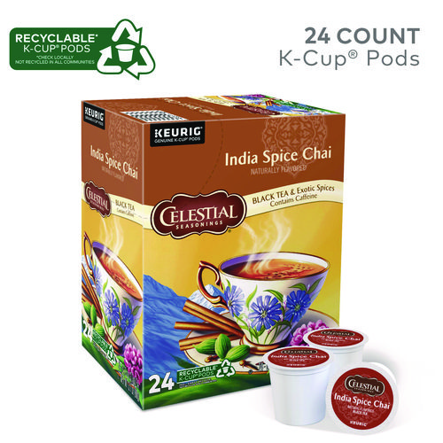 Picture of India Spice Chai Tea K-Cups, 24/Box