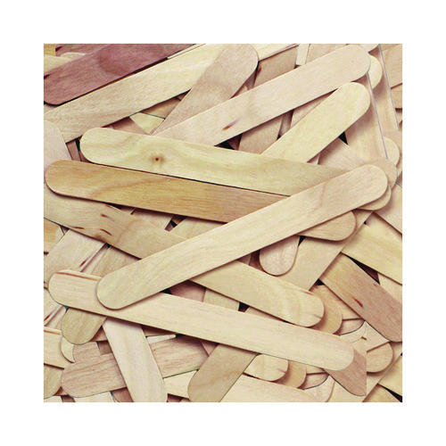 Picture of Natural Wood Craft Sticks, 6" x 0.75", Natural, 500/Box